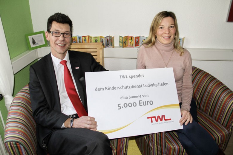 5.000 Euro für den Kinderschutzdienst Ludwigshafen
