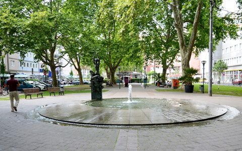 Die Brunnen auf dem Ludwigsplatz machen Lust auf Sommer