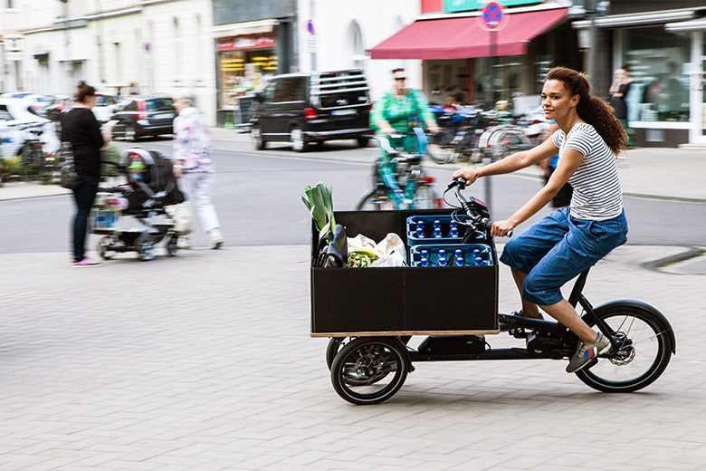 Lastenräder testen an der Rhein-Galerie