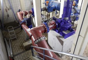 Die neue Pumpe im Wasserwerk befördert mehr Trinkwasser ins Versorgungsnetz.