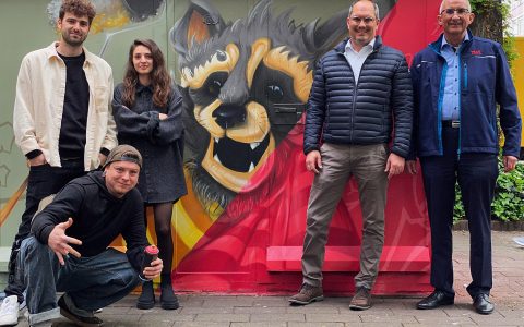 TWL-Trafostation: Täglich grüßt das Waschbär-Mural