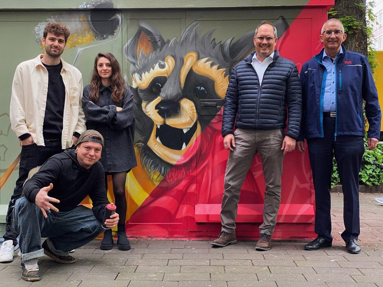 TWL-Trafostation: Täglich grüßt das Waschbär-Mural