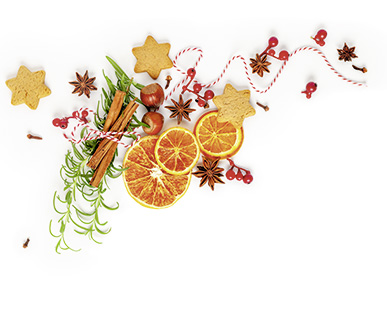 Natürliche Weihnachtsdekoration