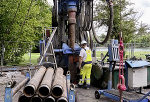 Erkundungsbohrung auf der Parkinsel für eine zuverlässige Versorgung mit Wasser