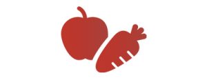 Apfel und Karotte