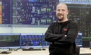 Mitarbeiter in der Leitwarte