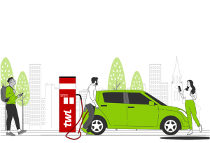 E-Auto wird geladen