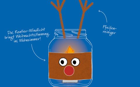 Rentier-Windlicht
