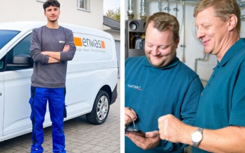 DIENSTLEISTER HELFEN BEI ZÄHLERWECHSEL