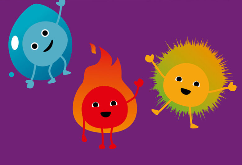 Energienachbarn zum Ausmalen